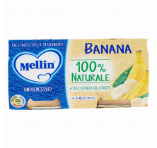 OMO FRUTTA BANANA MELLIN 100 GR x 2