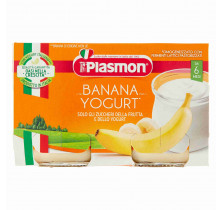 OMO JOGHURT BANANE PLASMON 120 GR x 2