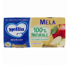 OMO FRUTTA MELA MELLIN 100 GR x 2