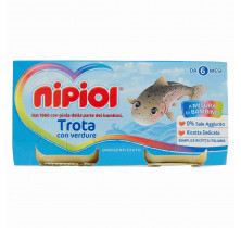 HOMO FISH TROUT VEGETABLES NIPIOL 80 GR x 2