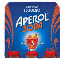 APERITIF APEROL SODA VAP CAMPARI 12,5 CL x 6 STK