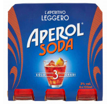 APÉRITIF APEROL SODA VAP CAMPARI 12.5 CL x 6PCS