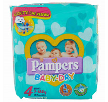 PANNOLINI BABY DRY MAXI PAMPERS x 17