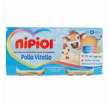 OMO MEAT VEAL CHICKEN NIPIOL 80 GR x 2