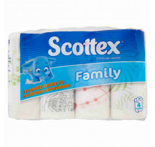 FAMILY HOUSE PAPER SCOTTEX x 4