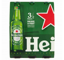 BOTELLA CERVEZA HEINEKEN 33 CL x 3UNDS