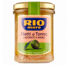 TUNA FILLETS OLIVE OIL GLASS RIO MARE 180 GR