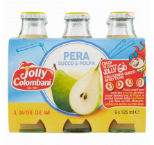 JOLLY COLOMBANI PEAR NECTAR 125 ML x 6PCS