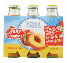 JOLLY COLOMBANI PFIRSICH NEKTAR 125 ML x 6STK