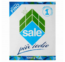 FINE IODIZED SICILIAN SALT ITALKALI BOX 1 KG