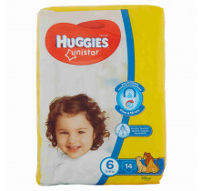 PAÑALES HUGGIES EXTRA GRANDES UNISTAR OS x 14