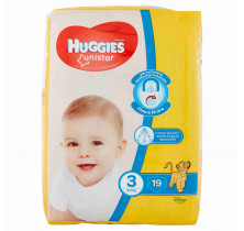 HUGGIES UNISTAR OS MIDI DIAPERS x 20