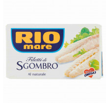 MACKEREL FILLETS NATURAL RIO MARE 125 GR