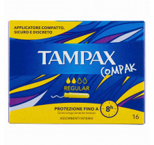 ABSORBENT COMPAK REGULAR TAMPAX x 16