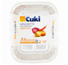 PLATEAUX EN ALUMINIUM S/C 1 PORTION. R30 CUKI x 6