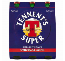 CERVEZA SUPER BOTELLA TENNENT 27,5 CL x 3