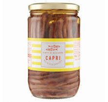 SARDELLENFILETS SONNENBLUMENÖL CAPRI GLAS 720 GR