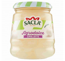 SWEET AND SOUR ONIONS GLASS SACLA' 300 GR