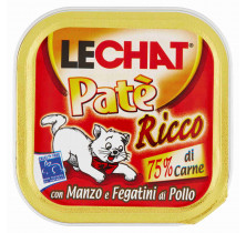 PATE'CATTO BEEF/LIVER/CHICKEN TRAY LECHAT 100