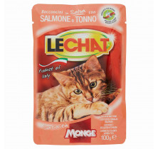 NOURRITURE POUR CHAT LECHAT SAUMON/THON SAC 100 GR