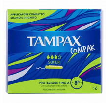 ALMOHADILLAS COMPAK SUPER TAMPAX x 16