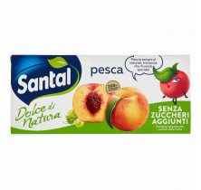 FRUIT JUICE WITHOUT SUGAR SANTAL PEACH 200 ML x 3