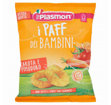 PAFF SNACK TOMATE ZANAHORIA PLASMON 15 GR