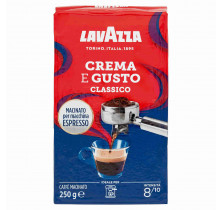 CAFFE'CREMA E GUSTO ESPRESSO LAVAZZA 250 GR