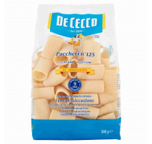 PASTA PACCHERI 3125 ESPEC. DE CECCO 500 GR