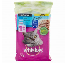 CAT FOOD FISH LUNCHES WHISKAS 50 GR x 6