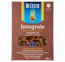 PÂTES ENTIÈRES FUSILLI 1034 DE CECCO 500 GR