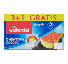 VILEDA COLORS 3+1 WAVE SPONGE