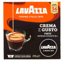 CAFFE'CAPSULE X 36 A MODO MIO GUSTO FORTE LAVAZZA