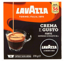 COFFEE CAPSULES X 36 MY WAY STRONG FLAVOUR LAVAZZA