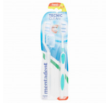 MENTADENT ANTI-PLAQUE TOOTHBRUSH x 2