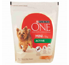 MINI ACTIVE DOG CROQUETTES POL/RISO ONE 800 GR