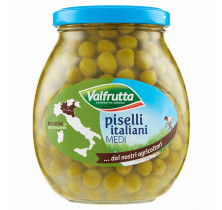 MEDIUM PEAS GLASS JAR VALFRUTTA 360 GR