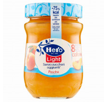 MERMELADA DE MELOCOTÓN LIGERA HERO 280 GR