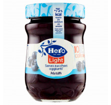 CONFITURE LÉGÈRE DE MYRTILLES HERO 280 GR