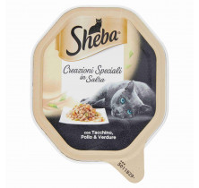 CAT FOOD LES CREATIONS TACCH./POL/GREEN SHEBA 85