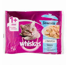 CAT FOOD STRACC. SELECT FISH WHISKAS 85 GR x 4