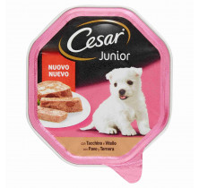 PATE'CANE JUNIOR PAVO/TERNERA CESAR 150 GR