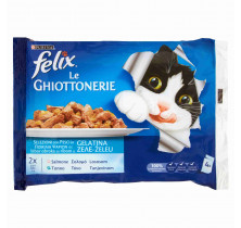 CAT FOOD DELICACIES SAL/TON FELIX 85 GR x 4