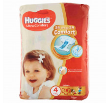 PANNOLINI HUGGIES UNISEXE ULTRACONFORT 7-18KG x 18