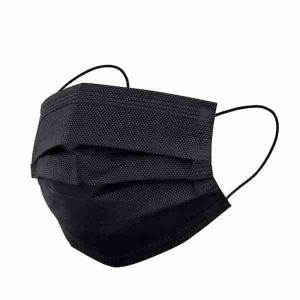 BLACK SURGICAL MASKS x 10