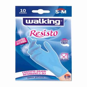 GUANTE RESISTENTE NITRILO MIS.S/M WALKING x 10