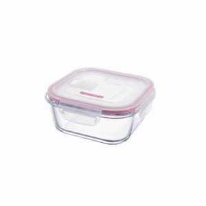 PEDRINI GLASS SQUARE CONTAINER 800ML