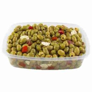 HAND-PITTED GREEN OLIVES NATURE-FREE CASAR....