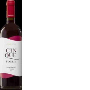 NEGROAMARO WEIN CINQUEFOGLIE LAMONARCA 75 CL