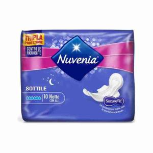 NUVENIA WINGS COMPRESAS FINAS DE NOCHE x 10